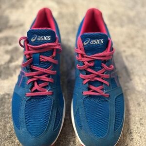 ASICS Women's Vibrant Blue and Pink Athletic Shoes